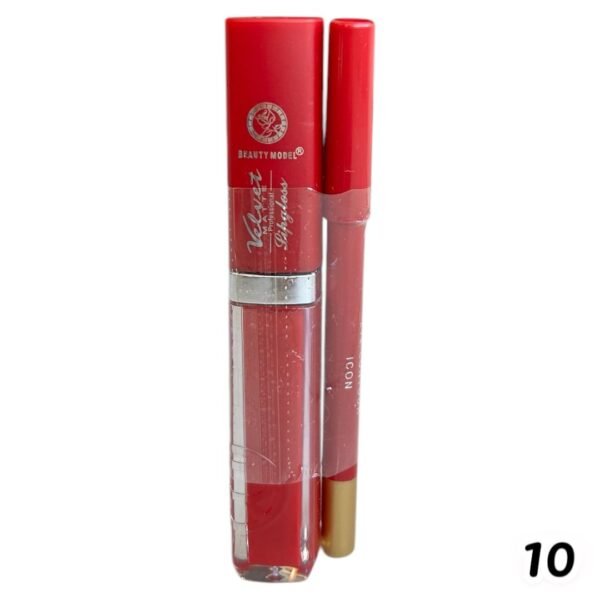 10 Lipgloss con Lápiz Delineador